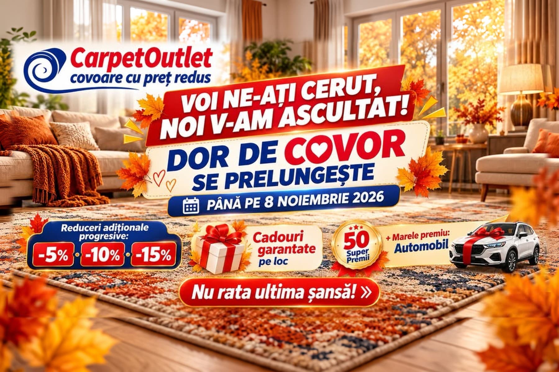 🔥 “Dor de Covor” extended until 8 November 2026!