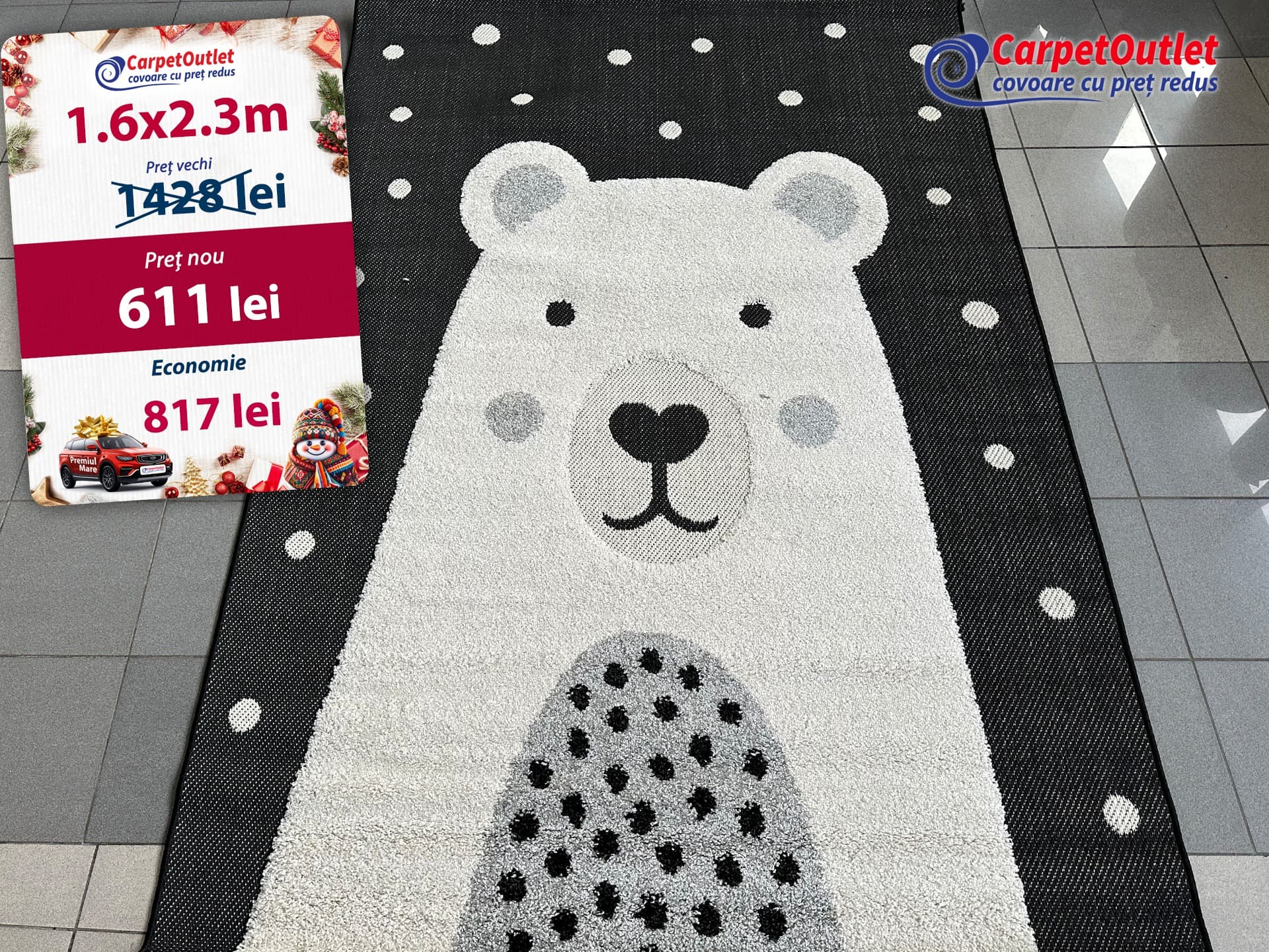 Căldură, Cadouri, MEGA Reduceri și Surprize Dulci pentru copii la Carpet Outlet!