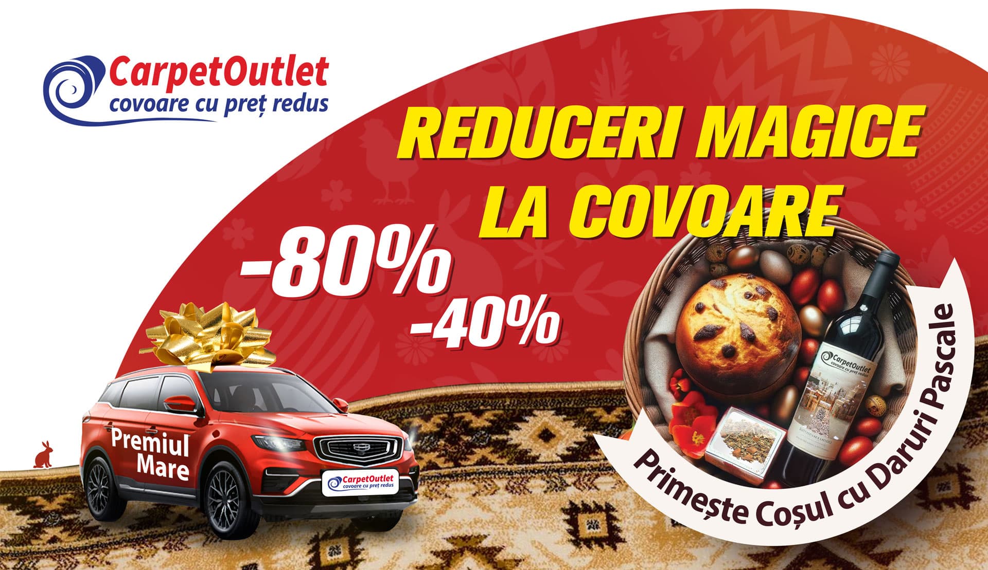 Reduceri Magice și Daruri Pascale Exclusiv la Carpet Outlet!