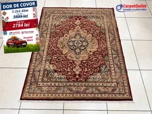 Covor dreptunghiular din lina Antique 120x145 610006