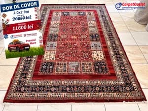 Covor dreptunghiular din lina Antique 200x290 670011