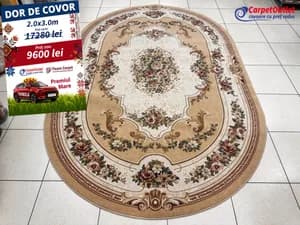 Oval wool carpet Bella 200x300 680025