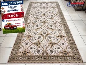 Covor dreptunghiular din lina Covoare Ungheni 200x400 540001