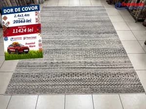 Covor dreptunghiular din lina Covoare Ungheni 240x340 550001