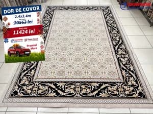 Covor dreptunghiular din lina Covoare Ungheni 240x340 550002