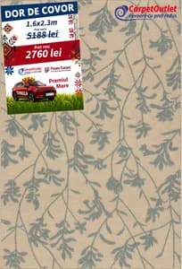 Covor dreptunghiular din lina Floare Carpet 160x230 740006
