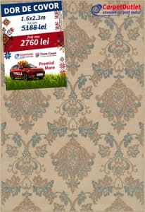 Covor dreptunghiular din lina Floare Carpet 160x230 740007