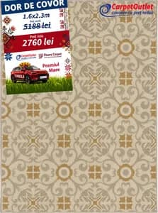 Covor dreptunghiular din lina Floare Carpet 160x230 740010
