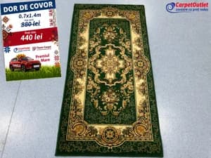 Covor dreptunghiular din lina Floare Carpet 70x140 620005