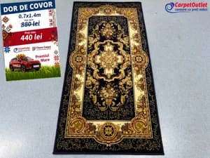 Covor dreptunghiular din lina Floare Carpet 70x140 620006