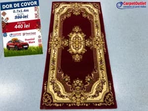Covor dreptunghiular din lina Floare Carpet 70x140 620007