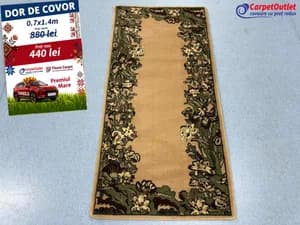Covor dreptunghiular din lina Floare Carpet 70x140 620014