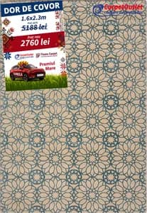 Covor dreptunghiular din lina Floare Carpet 160x230 740001