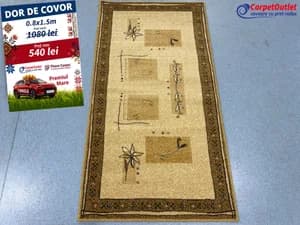 Covor dreptunghiular din lina Floare Carpet 80x150 630007