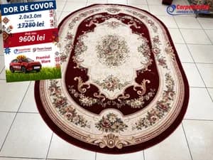 Oval wool carpet Bella 200x300 680026