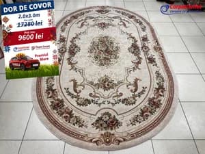 Covor oval din lina Bella 200x300 680027