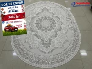 Covor oval La cassa 200x250 870001
