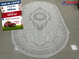 Covor oval La cassa 200x350 880001