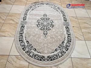 Oval acrylic rug 160x230 1005008